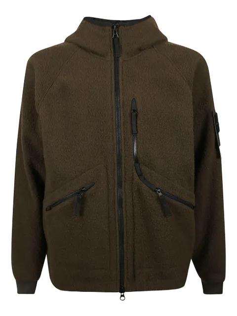 hoodied zip-up jacket by STONE ISLAND