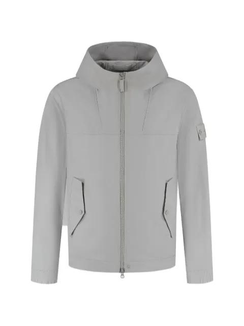 hoodied zipped jacket by STONE ISLAND