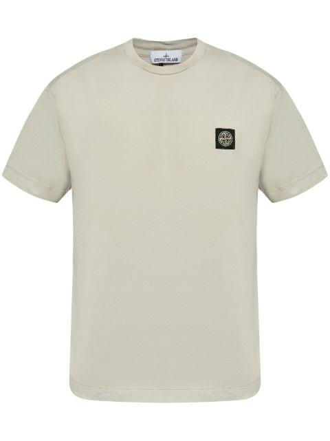 logo-appliqué T-shirt by STONE ISLAND