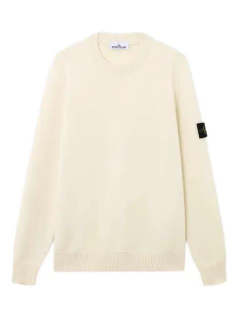logo-bagde sweater by STONE ISLAND