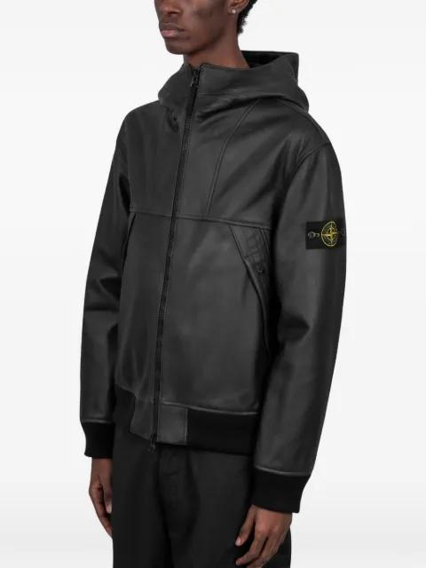 logo-detail bomber jacket by STONE ISLAND