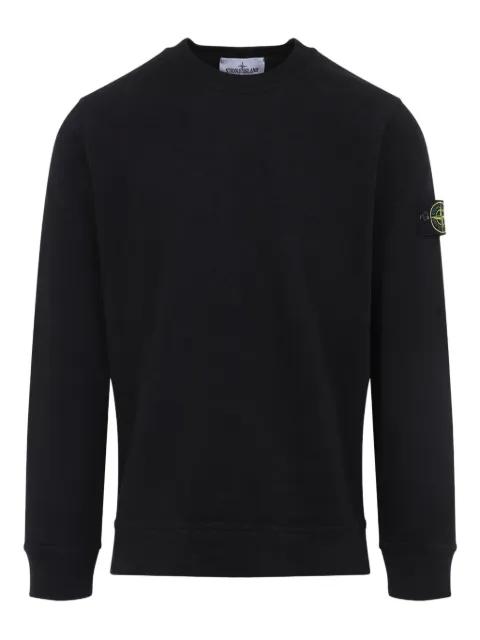 logo-detail crew-neck sweatshirt by STONE ISLAND
