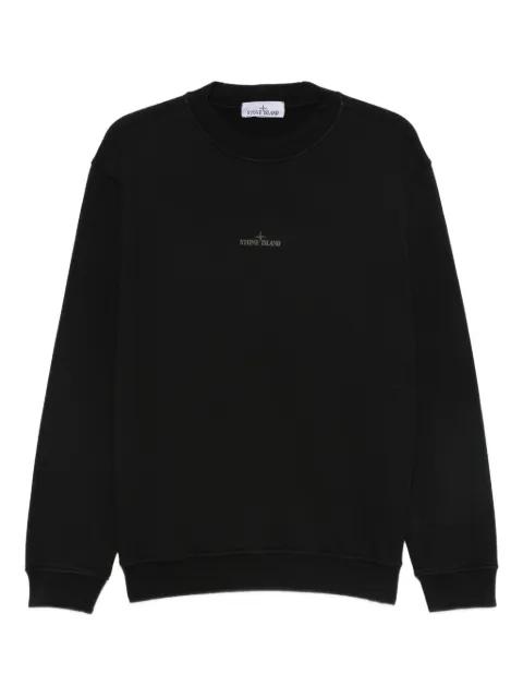 logo-embroidered cotton sweatshirt by STONE ISLAND
