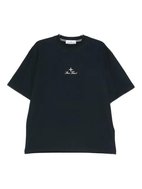 logo-embroidered crew-neck T-shirt by STONE ISLAND