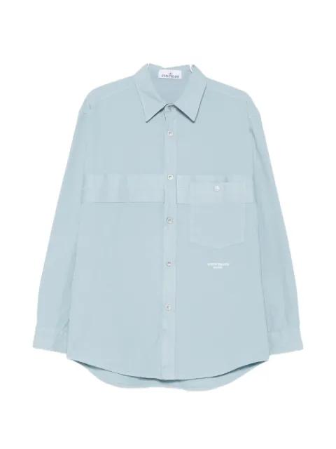 logo-embroidered shirt by STONE ISLAND