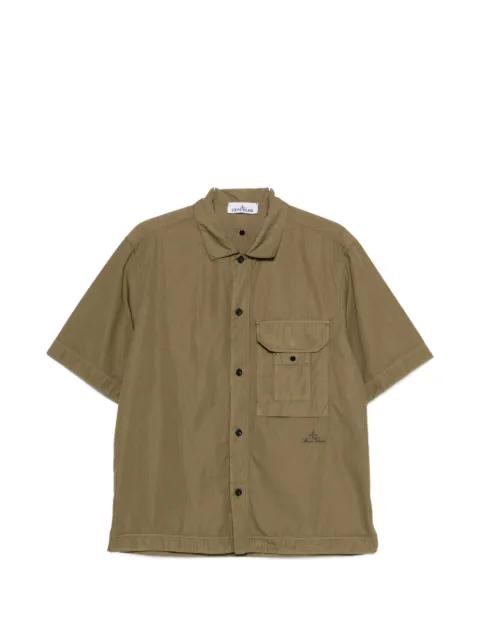 logo-embroidered shirt by STONE ISLAND