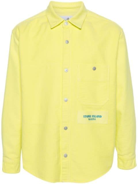 logo-embroidered shirt by STONE ISLAND