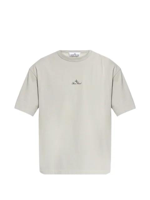logo-embroidery T-shirt by STONE ISLAND