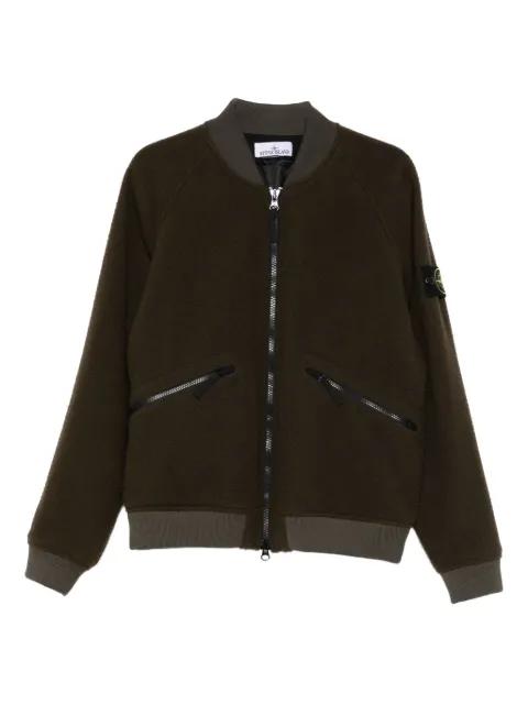 logo-patch bomber jacket by STONE ISLAND