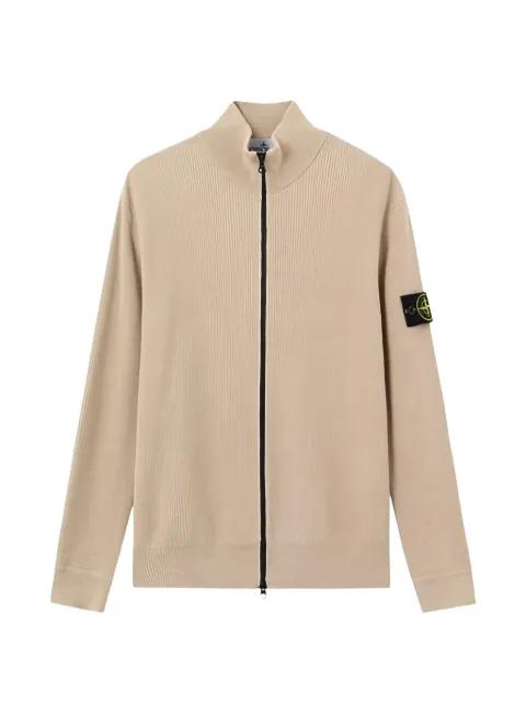 logo-patch cardigan by STONE ISLAND