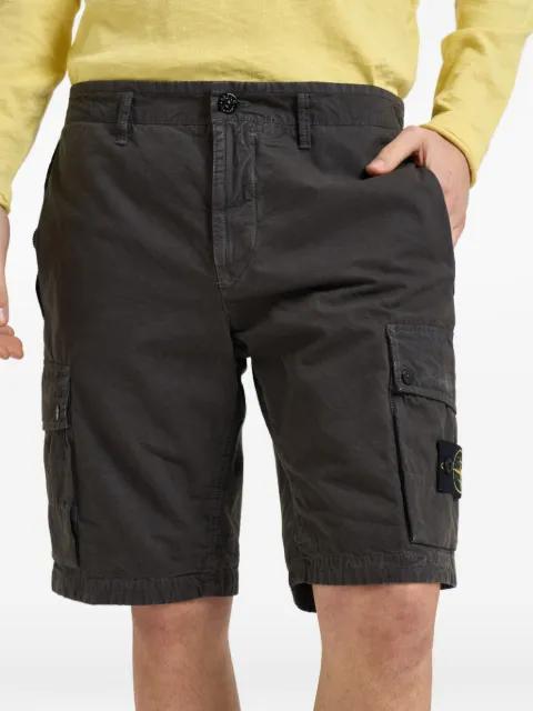 logo-patch cargo shorts by STONE ISLAND