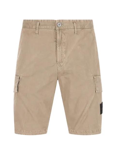 logo-patch cargo shorts by STONE ISLAND