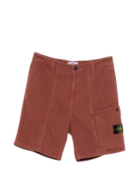 logo-patch cargo shorts by STONE ISLAND