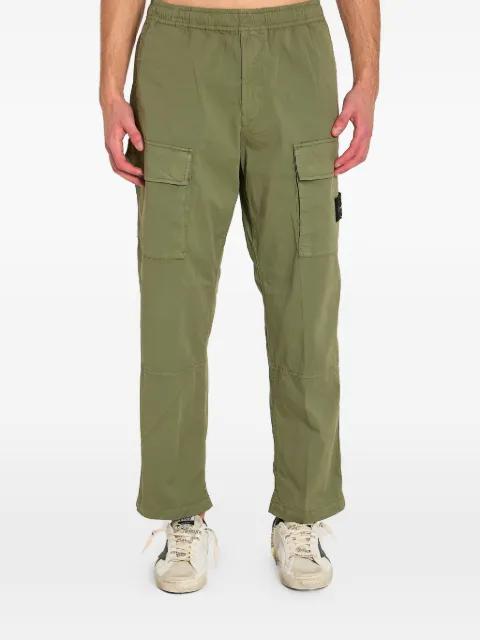 logo-patch cargo trousers by STONE ISLAND