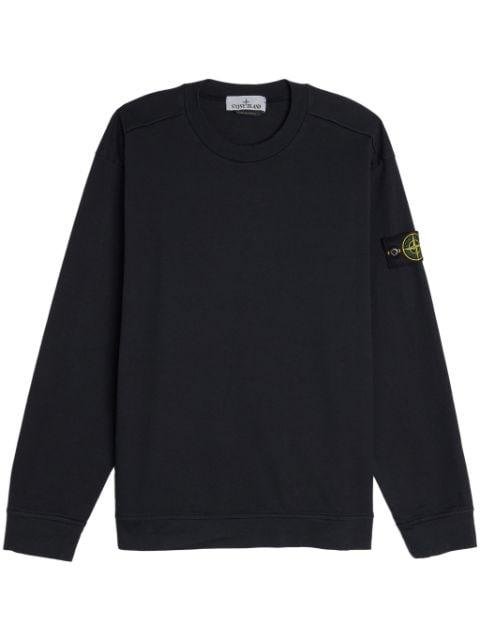 logo-patch cotton sweatshirt by STONE ISLAND