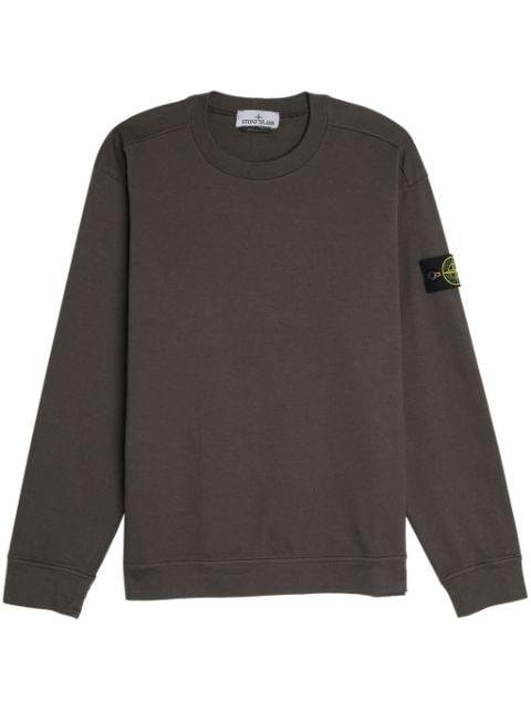 logo-patch cotton sweatshirt by STONE ISLAND