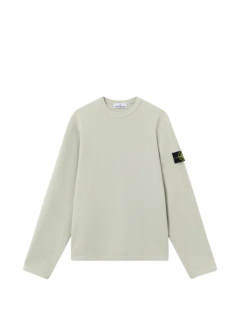 logo-patch crew-neck sweater by STONE ISLAND
