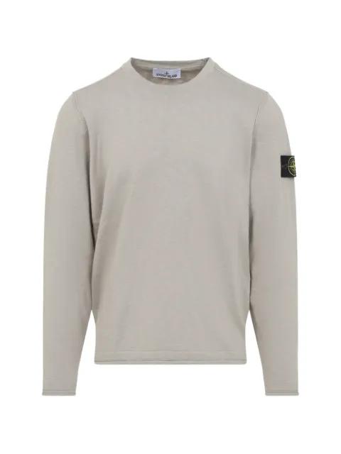 logo-patch crew-neck sweater by STONE ISLAND
