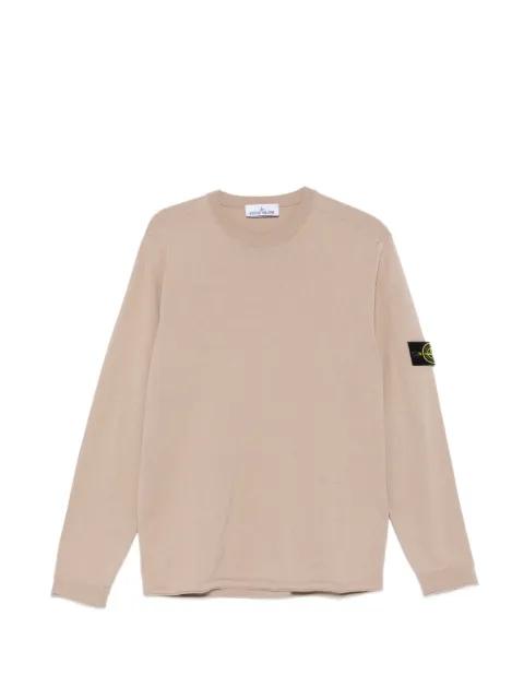 logo-patch crew-neck sweater by STONE ISLAND