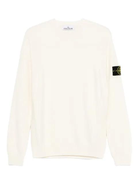 logo-patch crew-neck sweater by STONE ISLAND