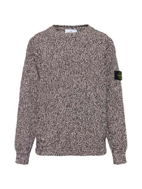 logo-patch crew-neck sweater by STONE ISLAND
