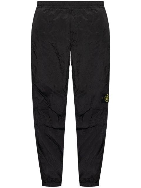 logo-patch elasticated-waist track pants by STONE ISLAND