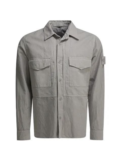 logo-patch flap-pocket shirt by STONE ISLAND