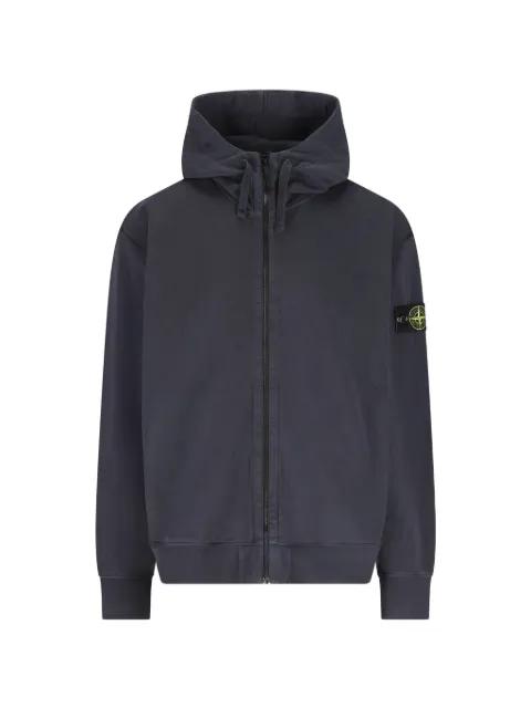 logo-patch hoodie by STONE ISLAND