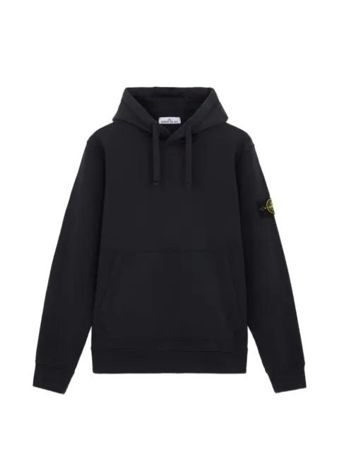 logo-patch hoodie by STONE ISLAND