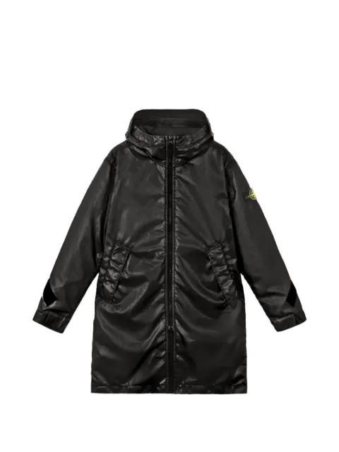 logo-patch hoodied jacket by STONE ISLAND logo-patch hoodied jacket by STONE ISLAND