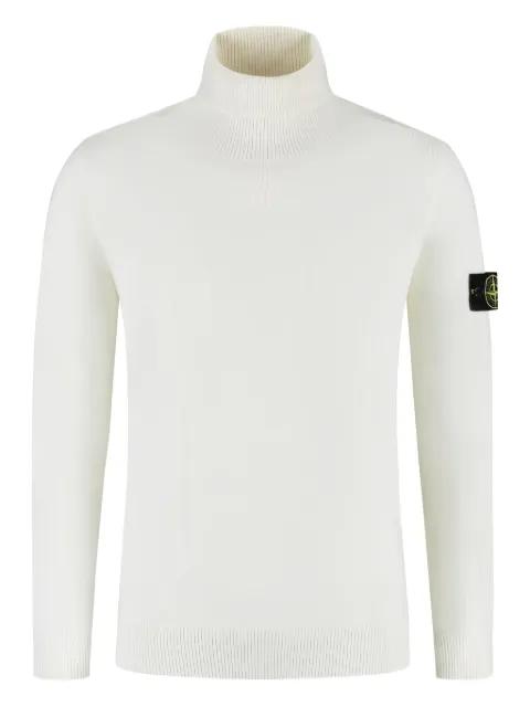 logo-patch knit sweater by STONE ISLAND