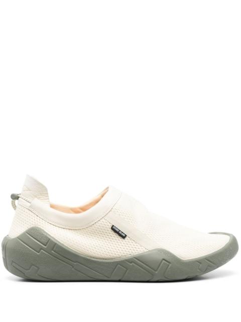logo-patch leather slip-on sneakers by STONE ISLAND