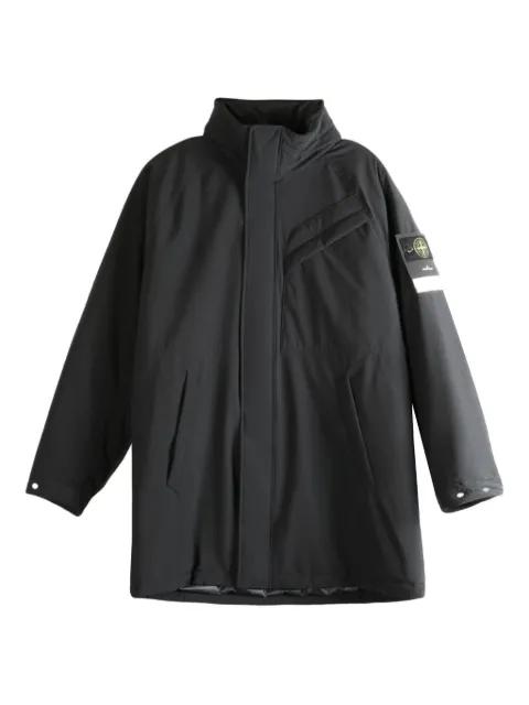 logo-patch padded coat by STONE ISLAND