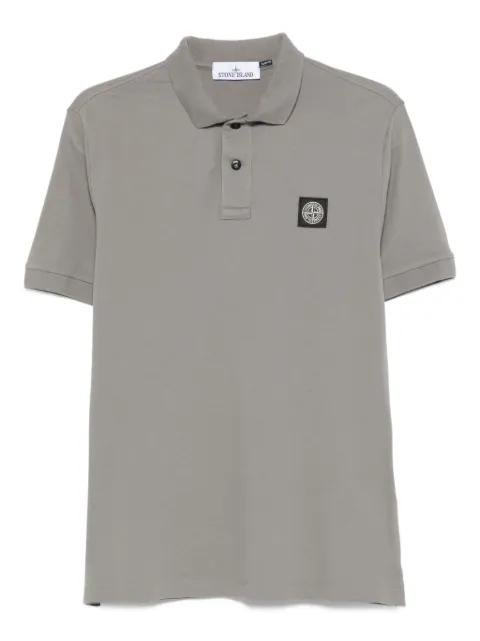 logo-patch polo shirt by STONE ISLAND