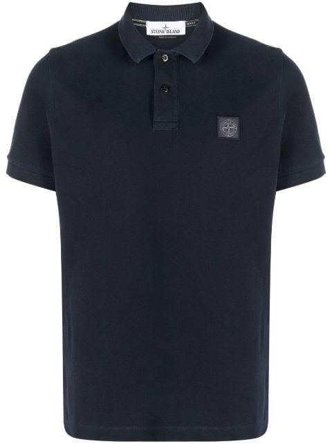 logo-patch polo shirt by STONE ISLAND