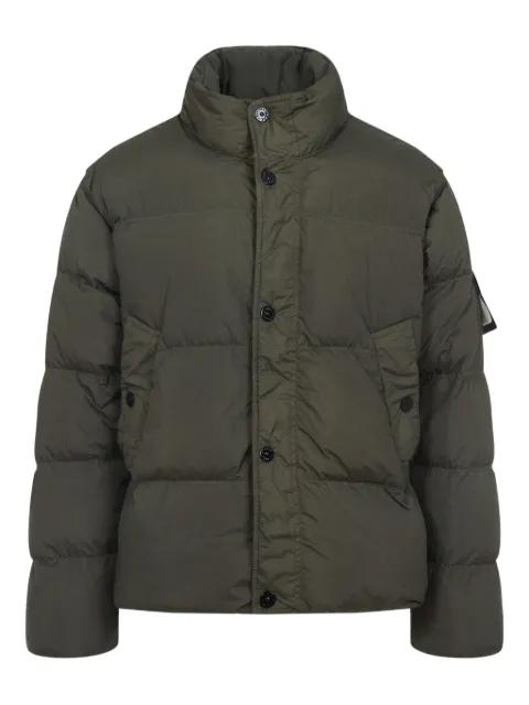 logo-patch puffer-jacket by STONE ISLAND