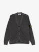 logo-patch ribbed-knit cardigan by STONE ISLAND logo-patch ribbed-knit cardigan by STONE ISLAND