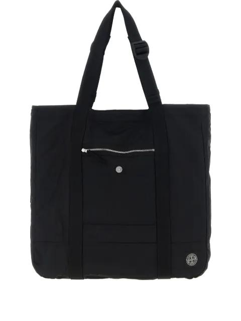 logo-patch tote bag by STONE ISLAND