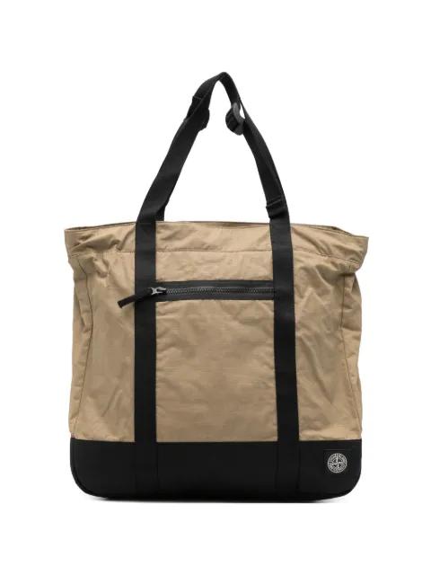 logo-patch tote bag by STONE ISLAND