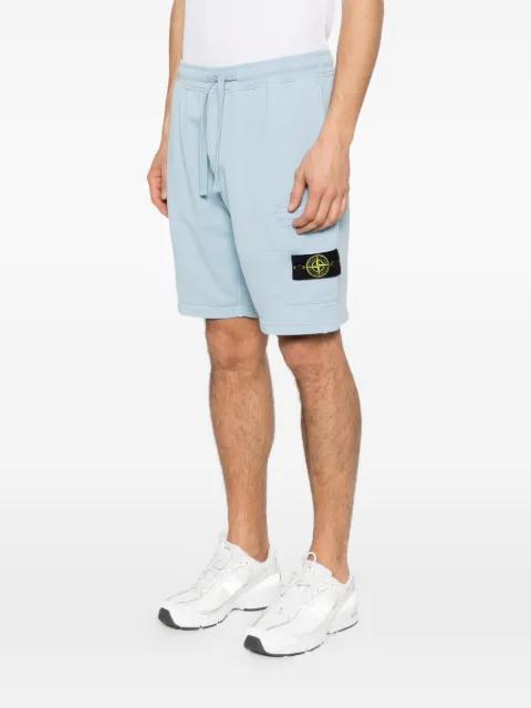 logo-patch track shorts by STONE ISLAND