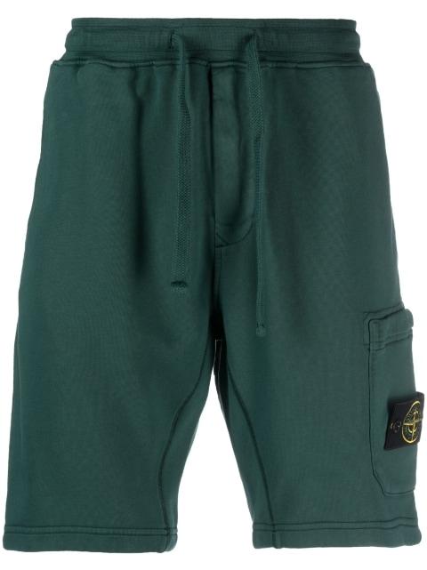 logo-patch track shorts by STONE ISLAND