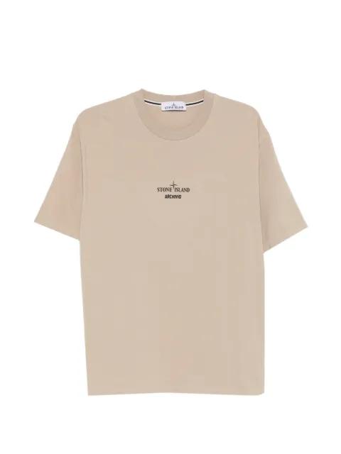 logo-print T-shirt by STONE ISLAND