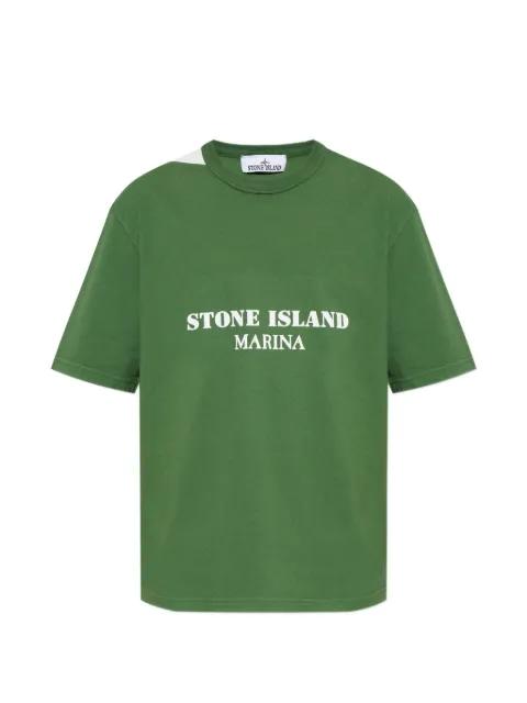 logo-print T-shirt by STONE ISLAND