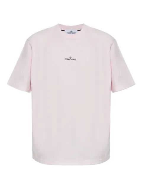 logo-print cotton T-shirt by STONE ISLAND