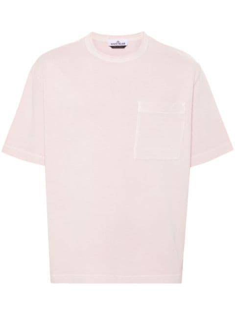 logo-print cotton T-shirt by STONE ISLAND