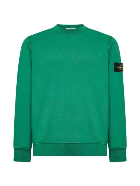 long-sleeved badge-detail sweatshirt by STONE ISLAND