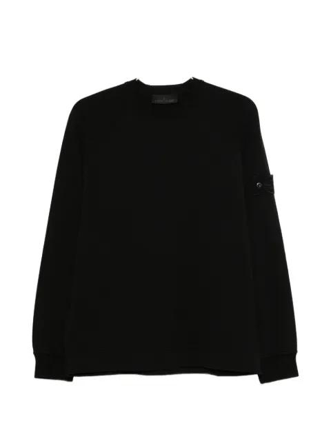 long-sleeved logo-patch sweatshirt by STONE ISLAND