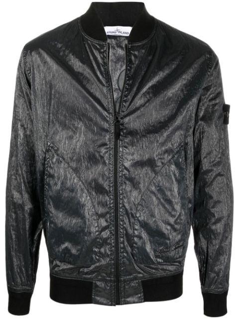 loog-patch bomber jacket by STONE ISLAND