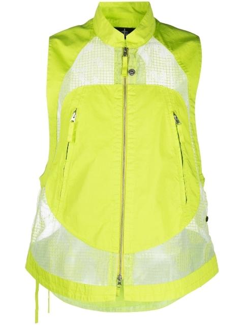 mesh-panel vest by STONE ISLAND