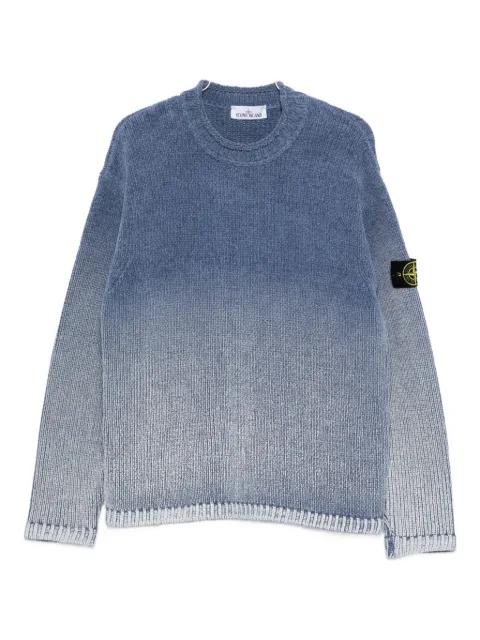 ombre-effect crew-neck sweater by STONE ISLAND